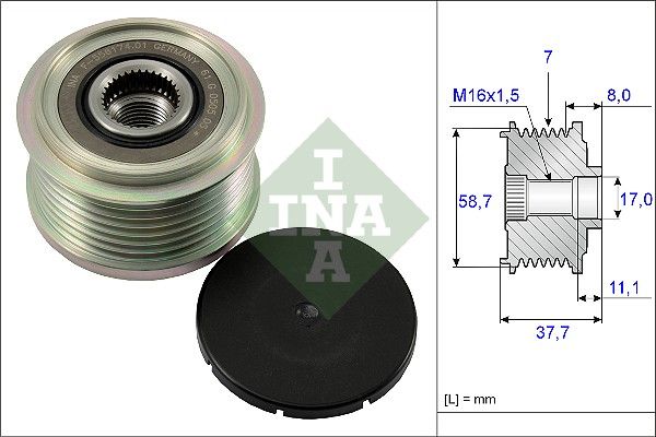 WILMINK GROUP Механизм свободного хода генератора WG1253703